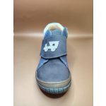 Kék fiú vonatos bőr béléses cipő