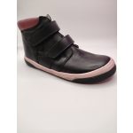 Fekete-rózsaszín lány bőr béléses cipő