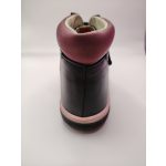 Fekete-rózsaszín lány bőr béléses cipő